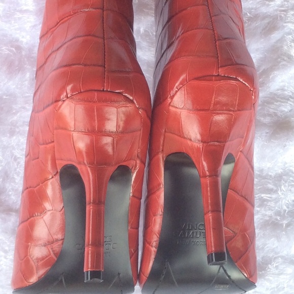 Vince Camuto kervana Croc Knee High Boot Bullseye - Picture 9 of 16